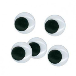 3471051897104 - 100 YEUX MOBILES RONDS NOIR NON ADHESIFS Ø9MM
