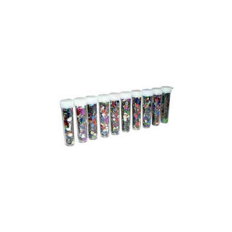 3700043008601 - 10 TUBES SEQUINS FORMES ET COLORIS ASSORTIS