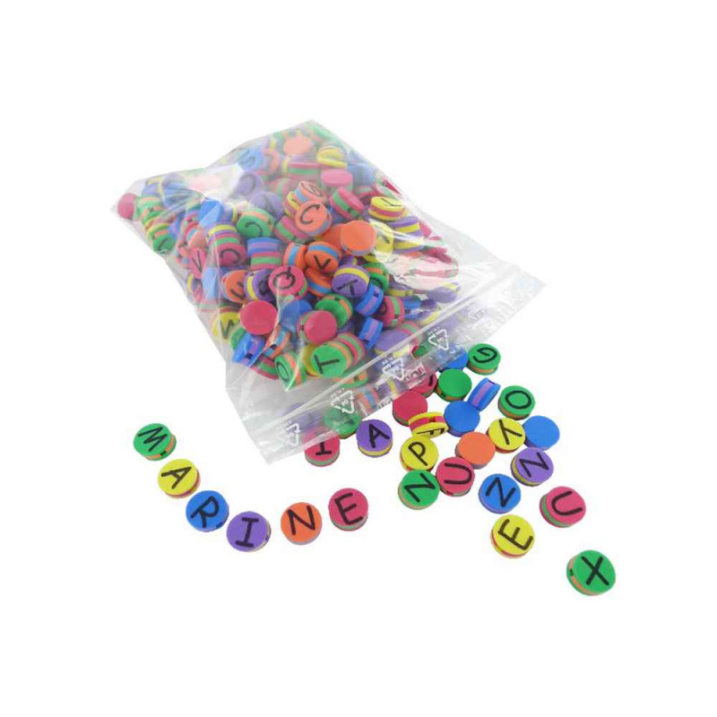 3028671240447 - 500 PERLES MOUSSE ALPHABET ET NEUTRE
