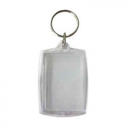 3532435401178 - 6 PORTE-CLÉS RECTANGLES PLASTIQUE TRANSPARENT