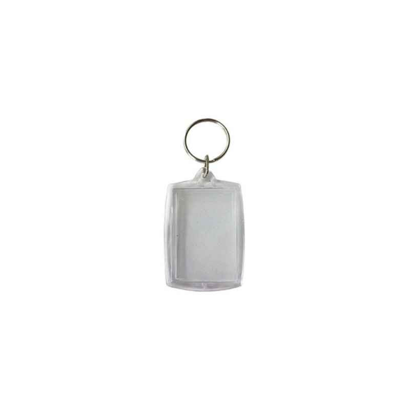 3532435401178 - 6 PORTE-CLÉS RECTANGLES PLASTIQUE TRANSPARENT