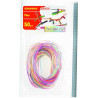 3225430002616 - 50 SCOUBIDOUS TRANSPARENTS COLORIS ASSORTIS