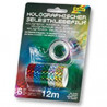 4001868003062 - 6 BANDES ADHESIVES FILM HOLOGRAPHIQUE 12MMX2M ASSORTIES