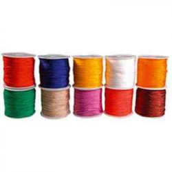 3700773320172 - 10 BOBINES CORDELETTE COLORIS ASSORTIS