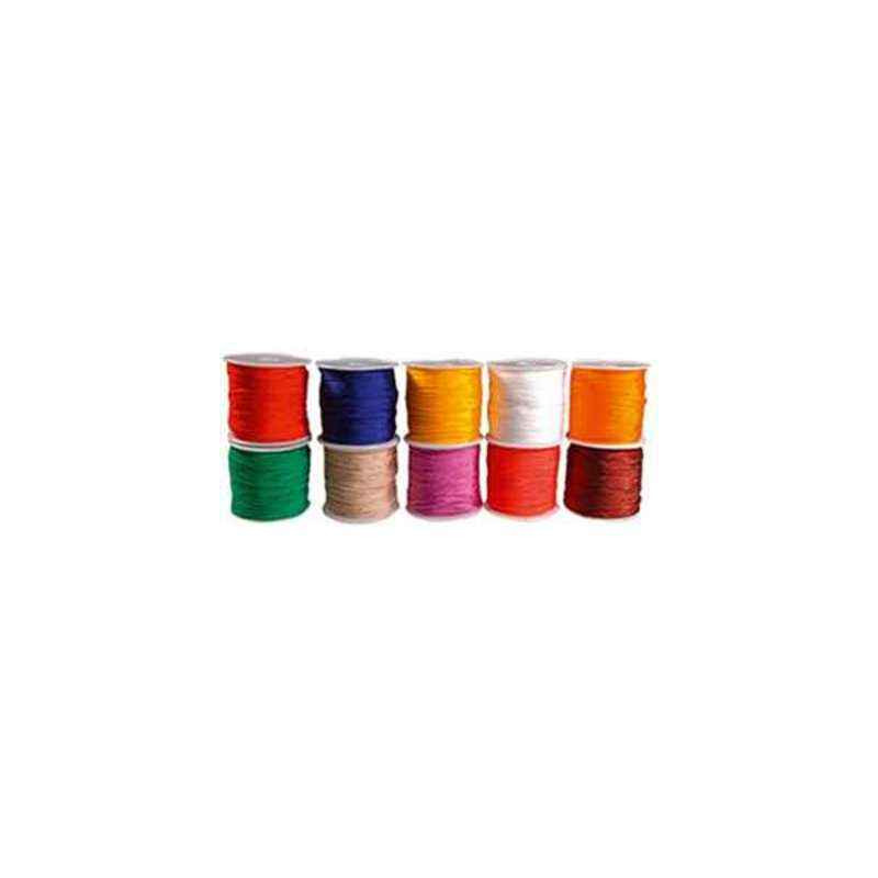 3700773320172 - 10 BOBINES CORDELETTE COLORIS ASSORTIS