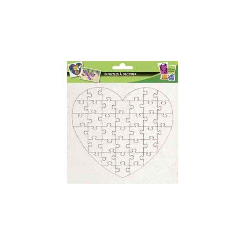 3532436601089 - 10 PUZZLES CŒUR CARTON