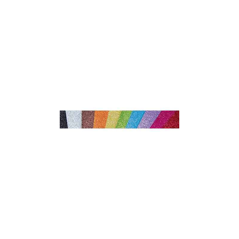 3065501955997 - 10F CARTON PAILLETTÉ 200G 50X70CM ASSORTIES