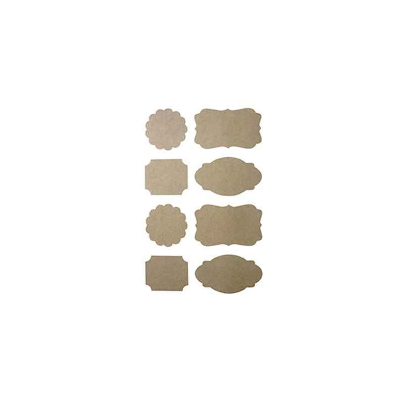 3532435180134 - 32 STICKERS KRAFT 30MM ASSORTIES