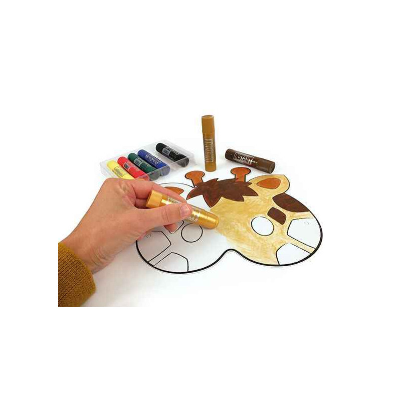 4001868043129 - 6 MASQUES CARTON ANIMAUX ASSORTIS