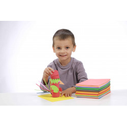 3700010410031 - 60 PLAQUES CAOUTCHOUC 15X20CM COLORIS ASSORTIS