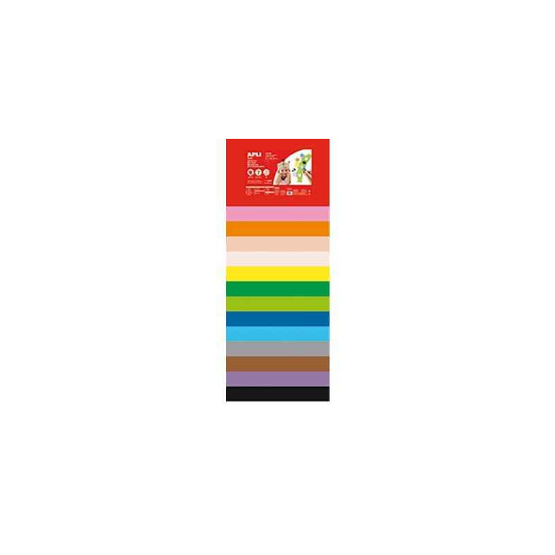8410782134343 - 10 PLAQUES CAOUTCHOUC 40X60CM COLORIS ASSORTIS