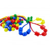 8428885483770 - 650 PERLES PLASTIQUES 13MM FORMES ET COLORIS ASSORTIS