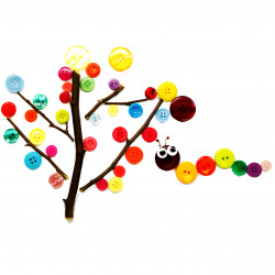 3701385301634 - 400 BOUTONS RÉSINE TAILLES ET COLORIS ASSORTIS