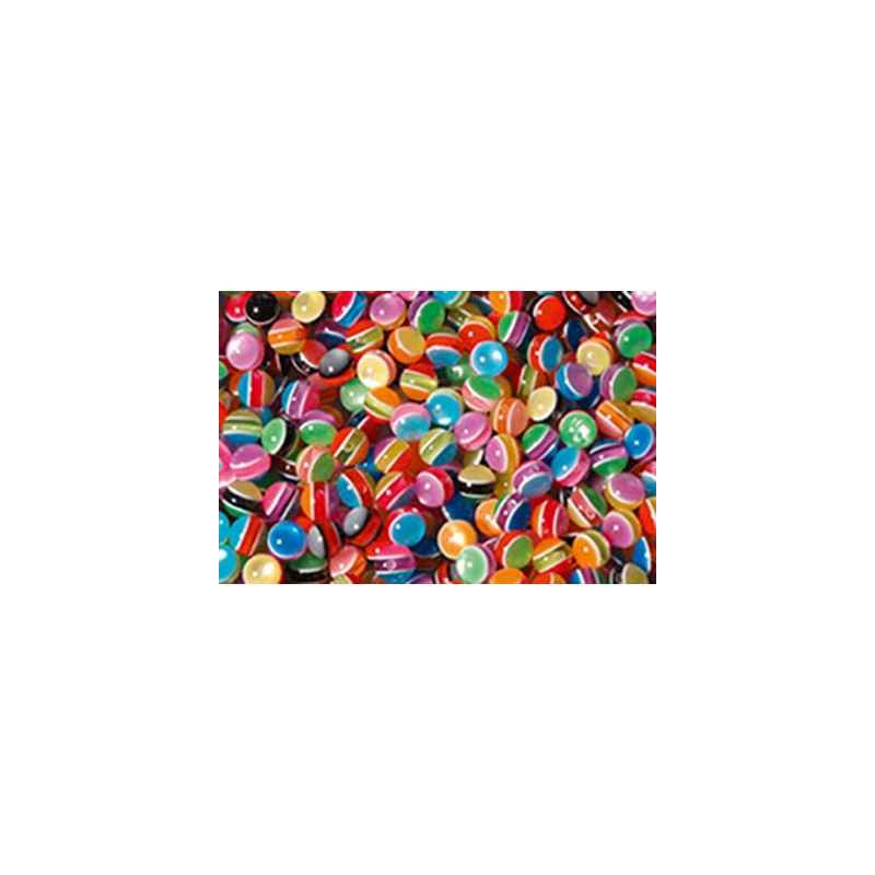 3700773314461 - 200 PERLES RONDES LUNE COLORIS ASSORTIS