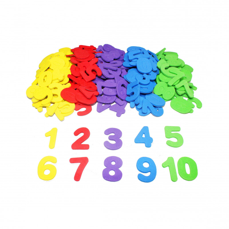 3900008170002 - 200 CHIFFRES CAOUTCHOUC ADH?SIF COLORIS ASSORTIS