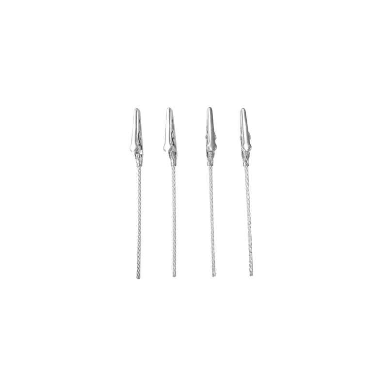 3532437005084 - 4 PINCES CROCO METAL