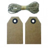 3532435180653 - 20 ÉTIQUETTES KRAFT 80X45MM BRUN