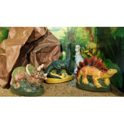 3471051840469 - 6 MOULES LATEX FORMES DINOSAURES