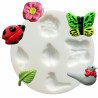 3471052844206 - 6 MOULES SILICONE MULTI THÈMES ASSORTIS