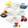 3471052844206 - 6 MOULES SILICONE MULTI THÈMES ASSORTIS