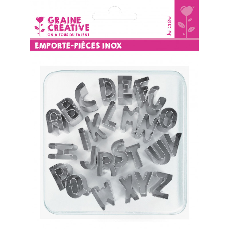 3471052650562 - 26 EMPORTE-PIÈCES METAL ALPHABET