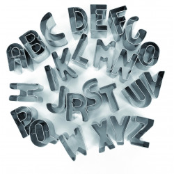 3471052650562 - 26 EMPORTE-PIÈCES METAL ALPHABET