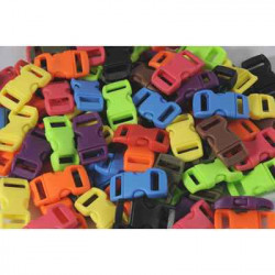 3700043040519 - 25 CLIPS 11MM POUR PARACORD COLORIS ASSORTIS