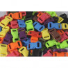 3700043040519 - 25 CLIPS 11MM POUR PARACORD COLORIS ASSORTIS