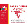 3329680967791 - POCHETTE 12F DESSIN COULEURS VIVES 21X29,7 160G