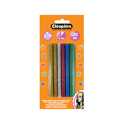 3134725009080 - 20 BATONS DE PEINTURE 3D PAILLETEE