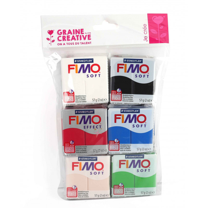 3471052616964 - FIMO SOFT 10 PAINS 57G COLORIS D?COUVERTE ASSORTIS