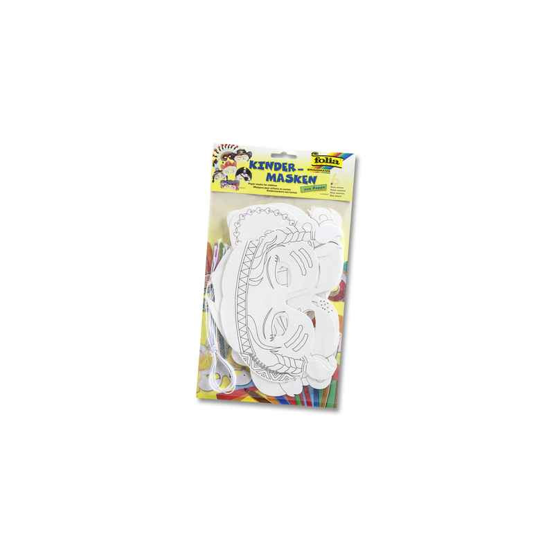 4001868073270 - 6 MASQUES CARTON PERSONNAGES ASSORTIS