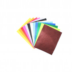 3900001719925 - 12 COUPONS FEUTRINE 1MM 24X30CM COLORIS ASSORTIS