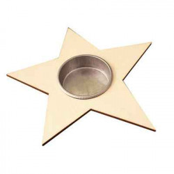 3532431003666 - BOUGEOIR ETOILE BOIS