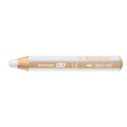 4006381115452 - WOODY CRAYON COLORIS Blanc