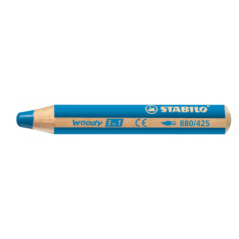 4006381188814 - WOODY CRAYON COLORIS BLEU COBALT