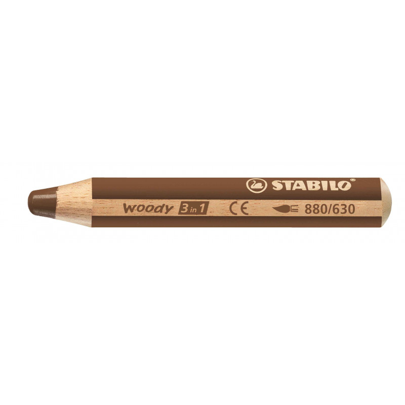 4006381115551 - WOODY CRAYON COLORIS MARRON