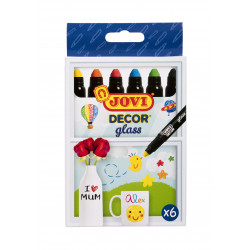 8412027030373 - DECOR GLASS 6 BATONS COLORIS ASSORTIS