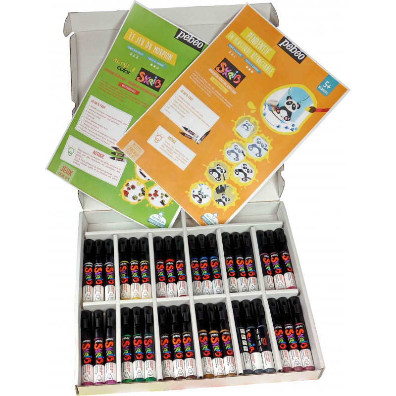 3167863712017 - 36 MARQUEURS ACRYLIQUE COLORIS ASSORTIS