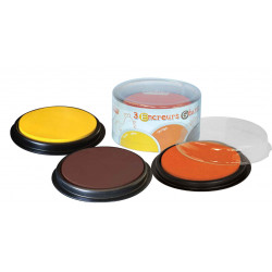 3760119710661 - 3 ENCREURS GEANTS ORANGE, JAUNE, MARROO