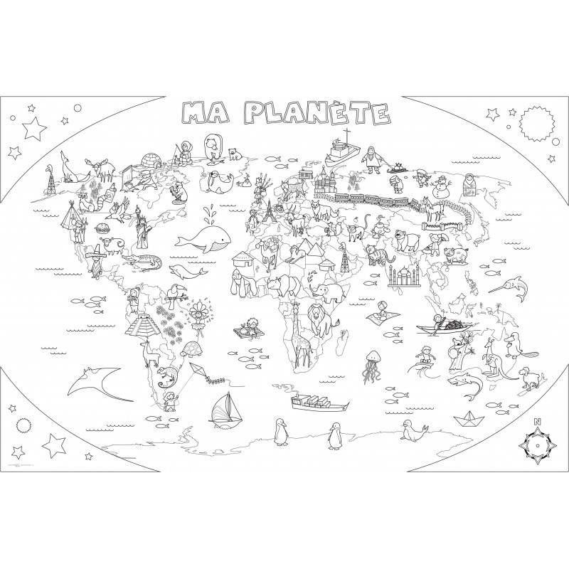 3592930011203 - L'ATLAS COLORIAGE G?ANT 120x80CM