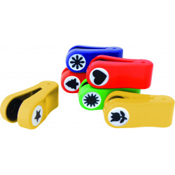 3701254713018 - 6 PINCES A GAUFRER ASSORTIES