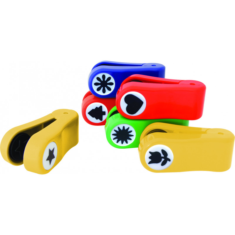 3701254713018 - 6 PINCES A GAUFRER ASSORTIES