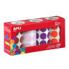 8410782024088 - 4 ROULEAUX 2832 GOMMETTES RONDES 33MM COLORIS FUN