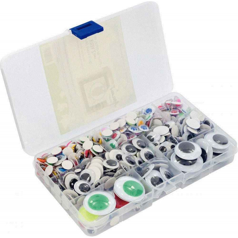 3134725018433 - 500 YEUX MOBILES TAILLES, FORMES ET COLORIS ASSORTIS