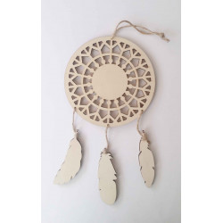 3532431011487 - ATTRAPE-RÊVES PLUMES BOIS