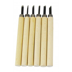 3700010403132 - 6 GOUGES MANCHE BOIS