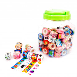 3900009170001 - 100 MINI RUBANS ADH?SIFS 11,6MMX1M FANFRELUCHE