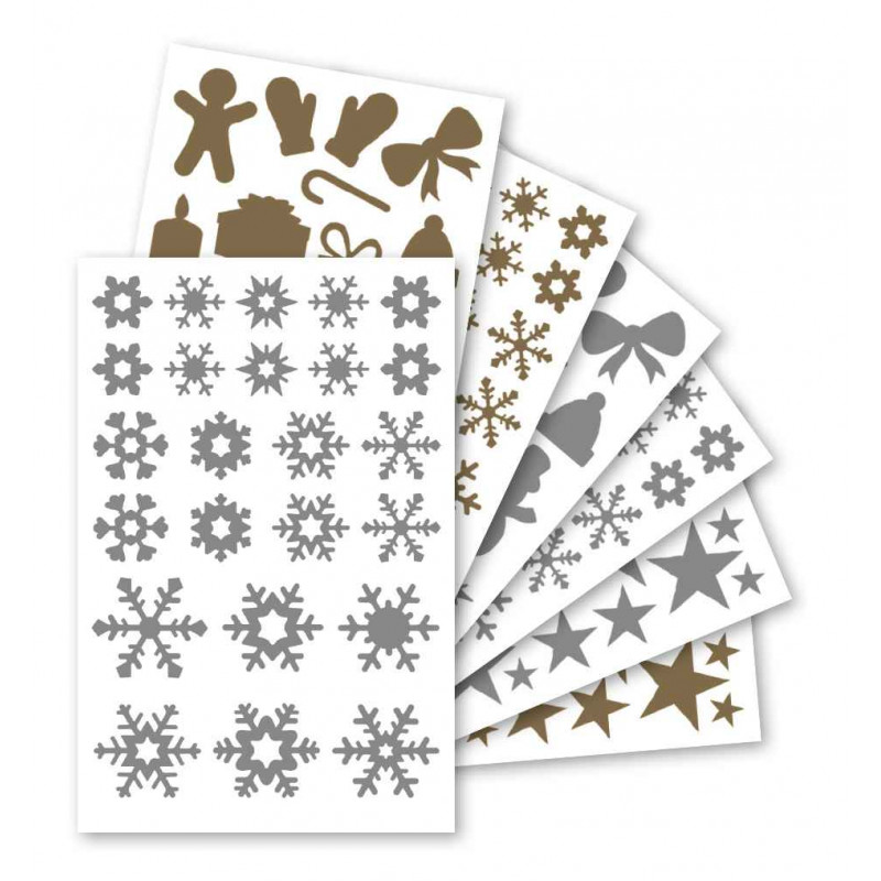 3609510910631 - 550 GOMMETTES NOËL OR ET ARGENT