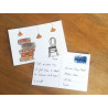 3701385302334 - 10 CARTES POSTALES CARTON 10 X 15 CM COLORIS BLANC